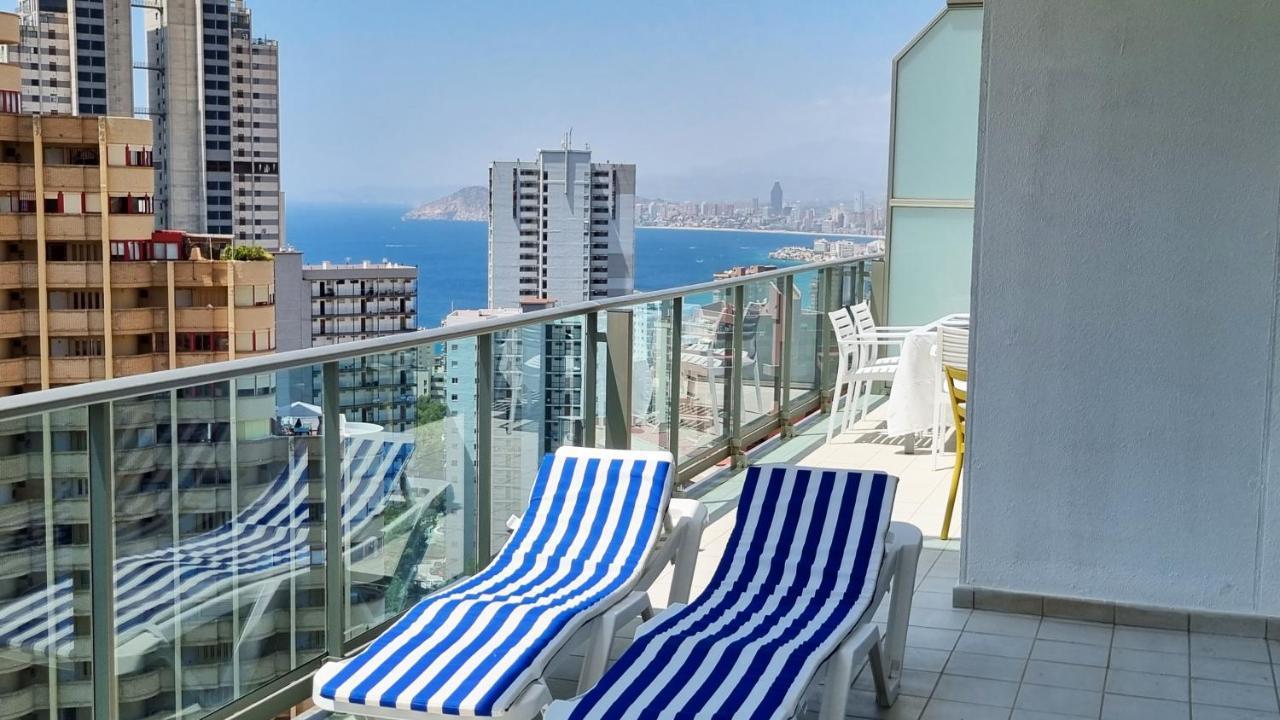 Apartamento De Lujo Con Gran Terraza Privada Y Vistas Appartement Benidorm Buitenkant foto