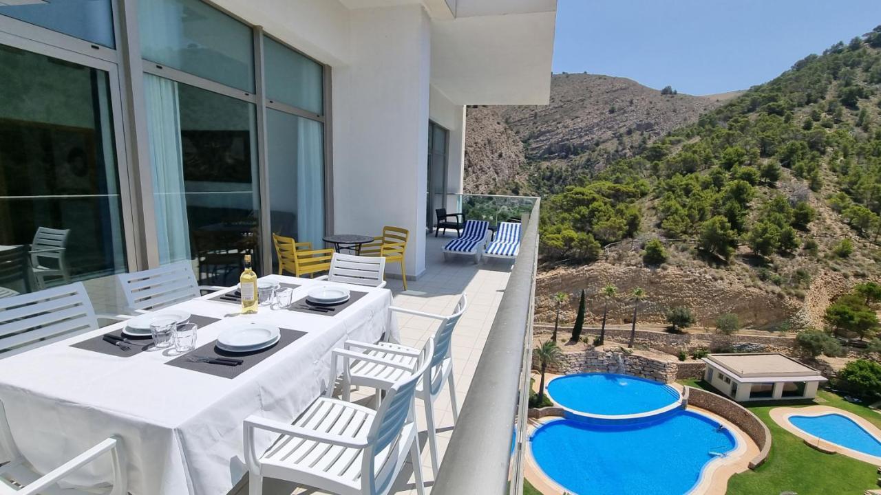 Apartamento De Lujo Con Gran Terraza Privada Y Vistas Appartement Benidorm Buitenkant foto