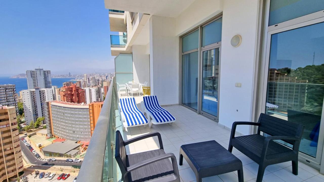 Apartamento De Lujo Con Gran Terraza Privada Y Vistas Appartement Benidorm Buitenkant foto