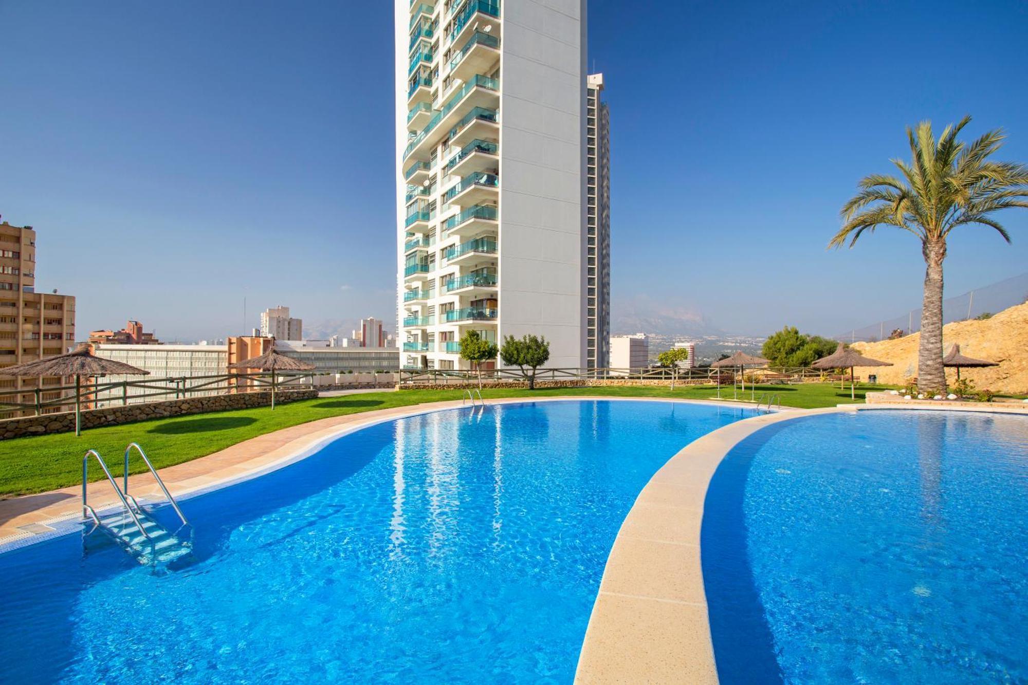 Apartamento De Lujo Con Gran Terraza Privada Y Vistas Appartement Benidorm Buitenkant foto